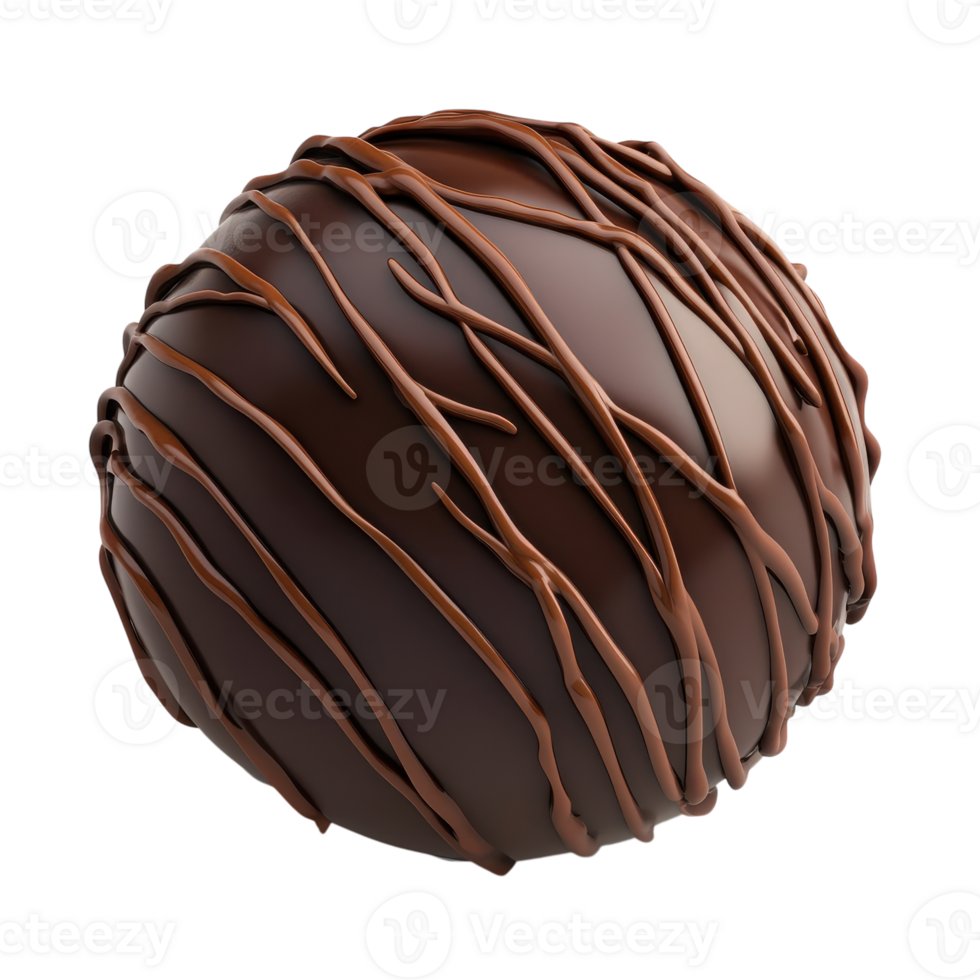 Decadent Chocolate Truffles for Cooking and Desserts on transparent background. png