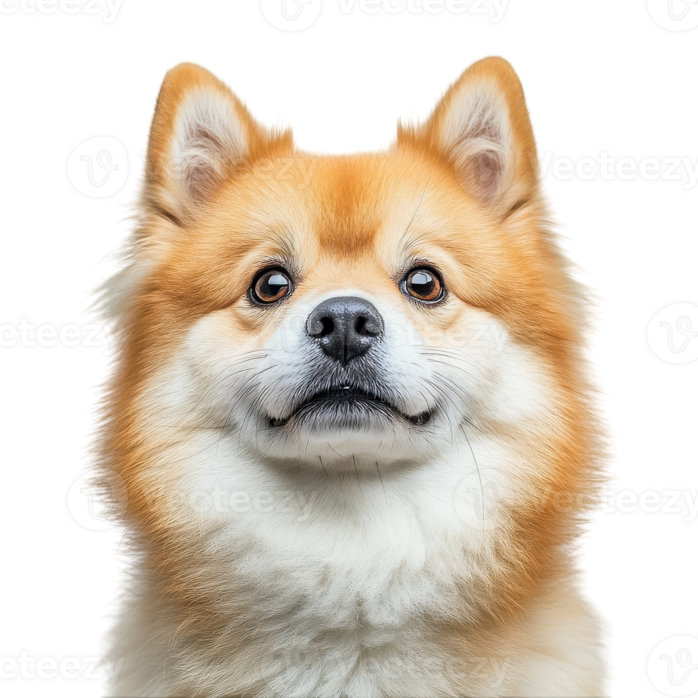 Charming Portrait of a Chubby Dog Perfect for Pet Lovers on transparent background. png