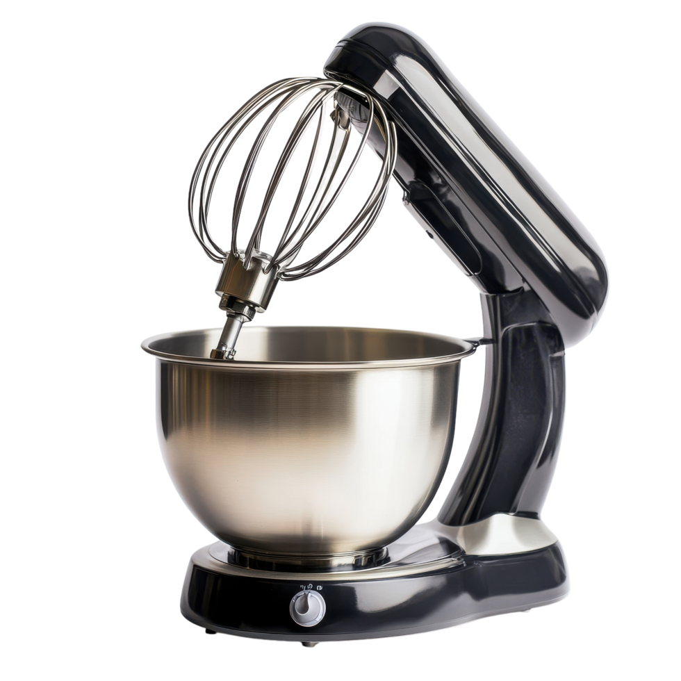 Electric Mixer with Beaters for Kitchen Use on transparent background. png