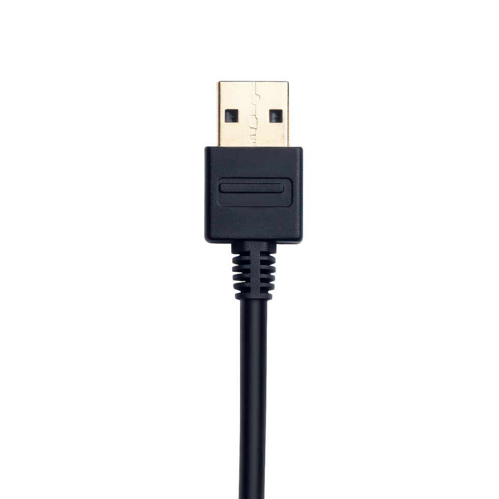 High-Quality Ethernet Cable Isolated for Networking and Data Transfer on transparent background. png