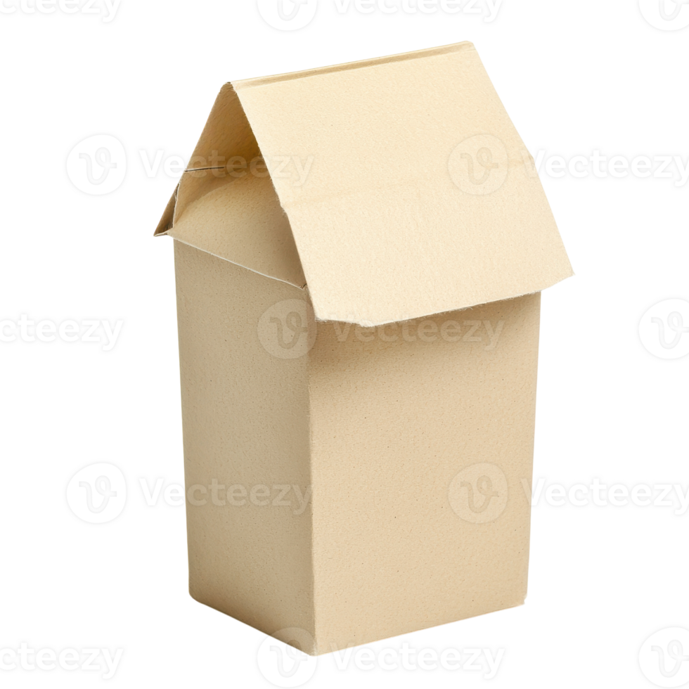 Empty Milk Carton Isolated for Recycling on transparent background. png