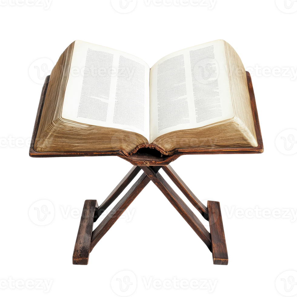 Front Facing Open Book with Blank Pages for Customization on transparent background. png