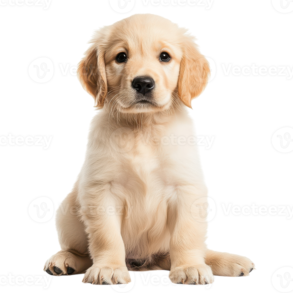 Golden Retriever Puppy Isolated on a White Background for Pet Lovers on transparent background. png