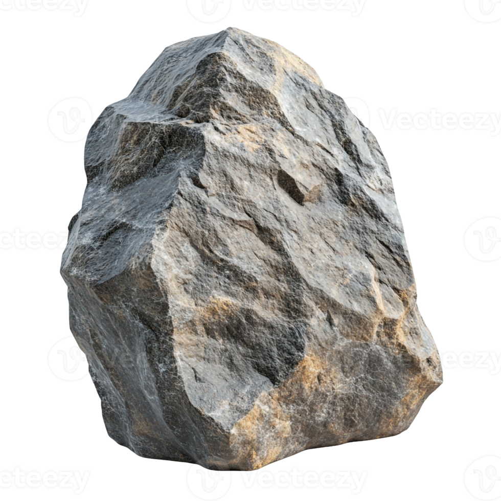Isolated Rock Showing Its Natural Patterns png