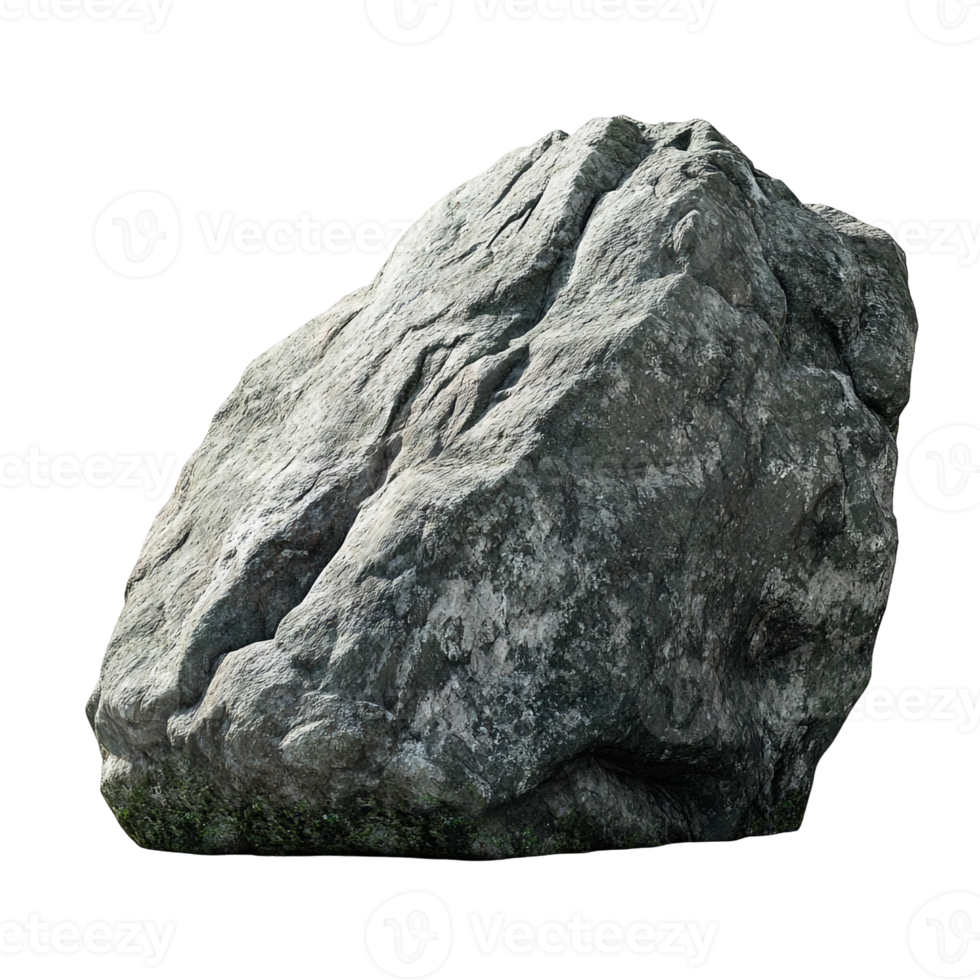 A Large Stone with Textured Surface png
