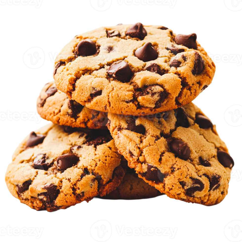 Fresh Chocolate Chip Cookies for Snacking png