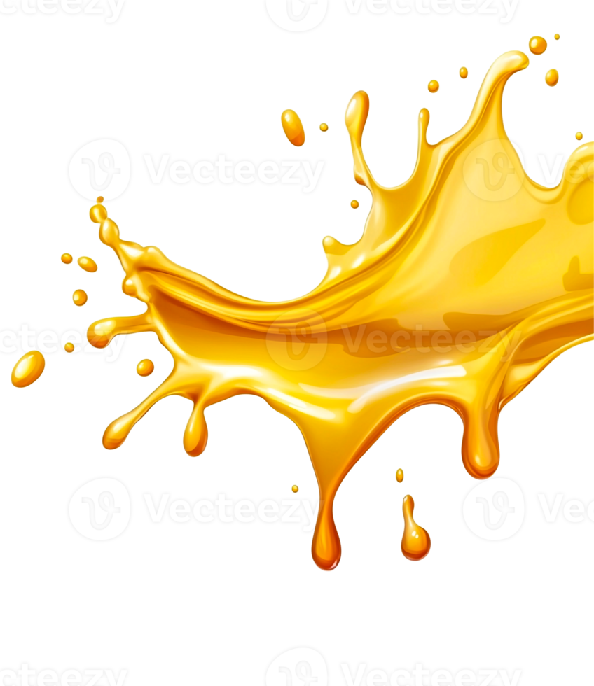 Clear Oil Splash Isolated png