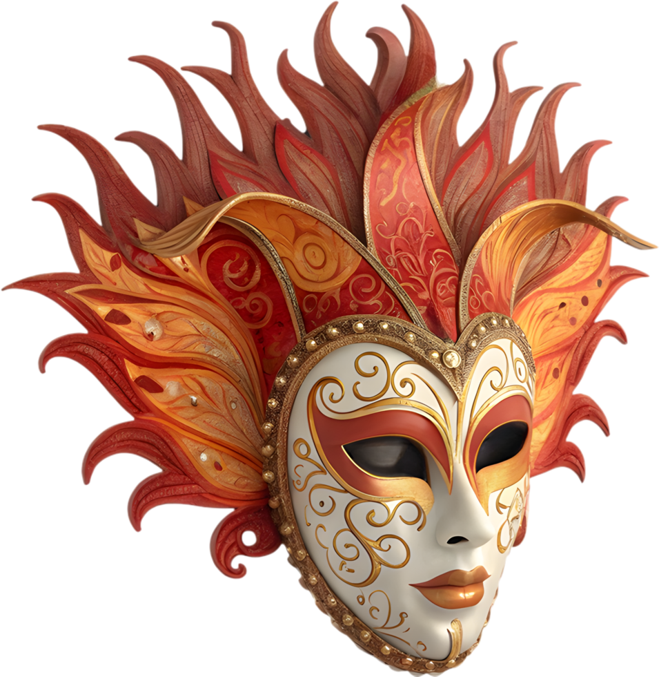 Venetian Masks Perfect for Circus and Carnival Traditions. . png