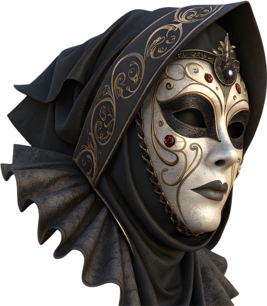 Exquisite Venetian Masks Perfect for Carnival and Traditions. . png
