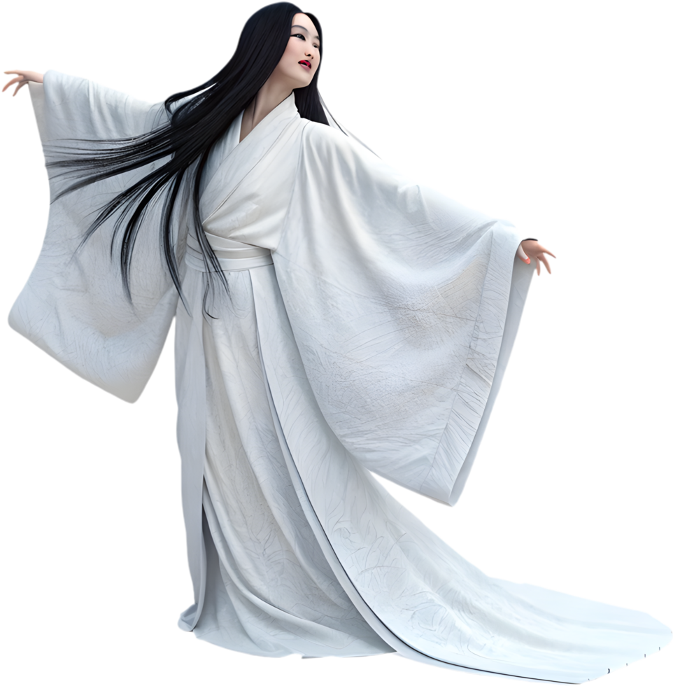 Mysterious Yamauba Ghost Clipart Depicting Strength and Culture. . png