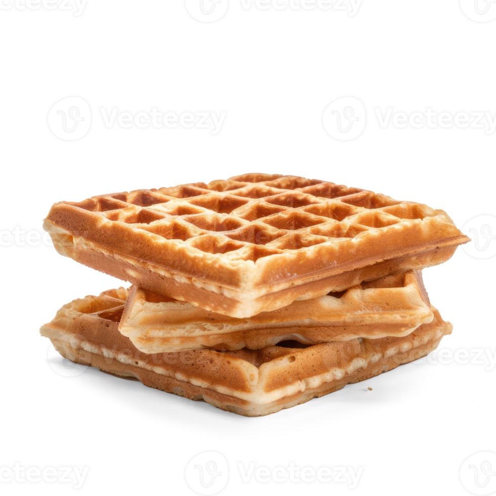 a stack of waffles on a transparency background png