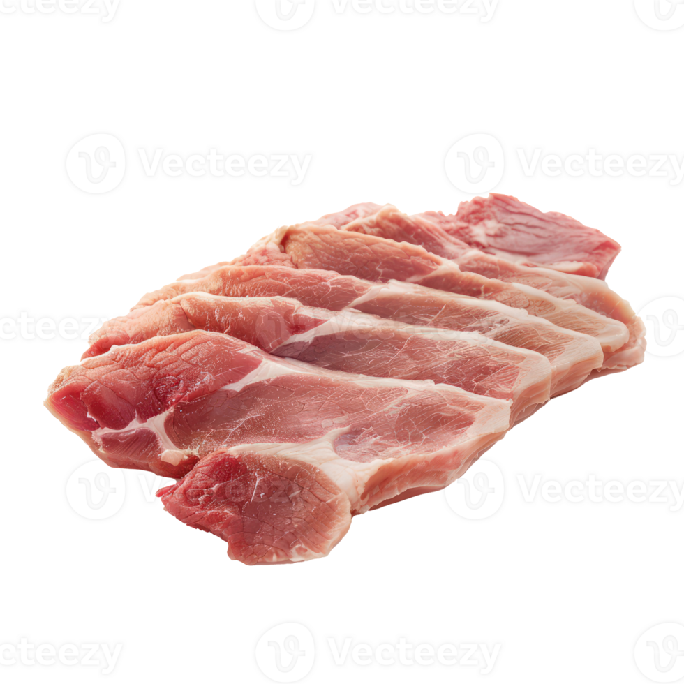 raw pork on a transparent background png