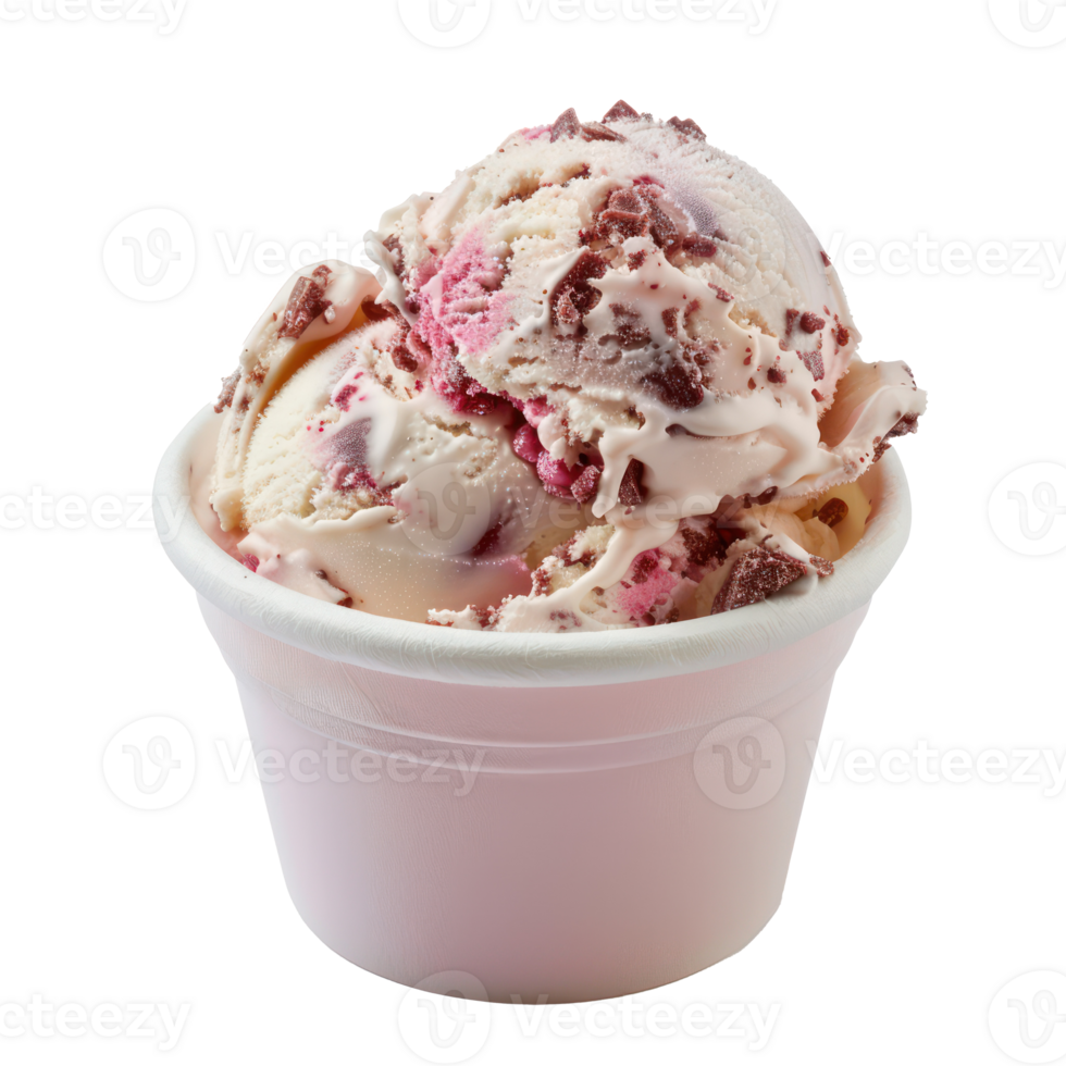 ice cream in a cup on a transparent background png