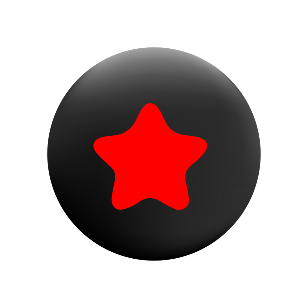 Star Icon with Shimmering Effects for Social Media png