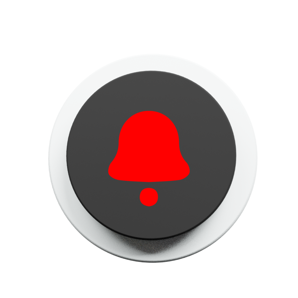 Stylized Bell Icon for Alerts and Reminders png