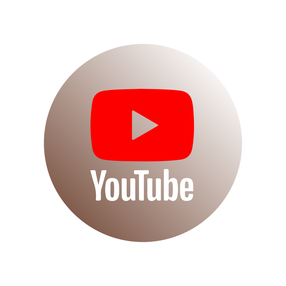 Iconic Play Button Red YouTube Logo for Online Use png