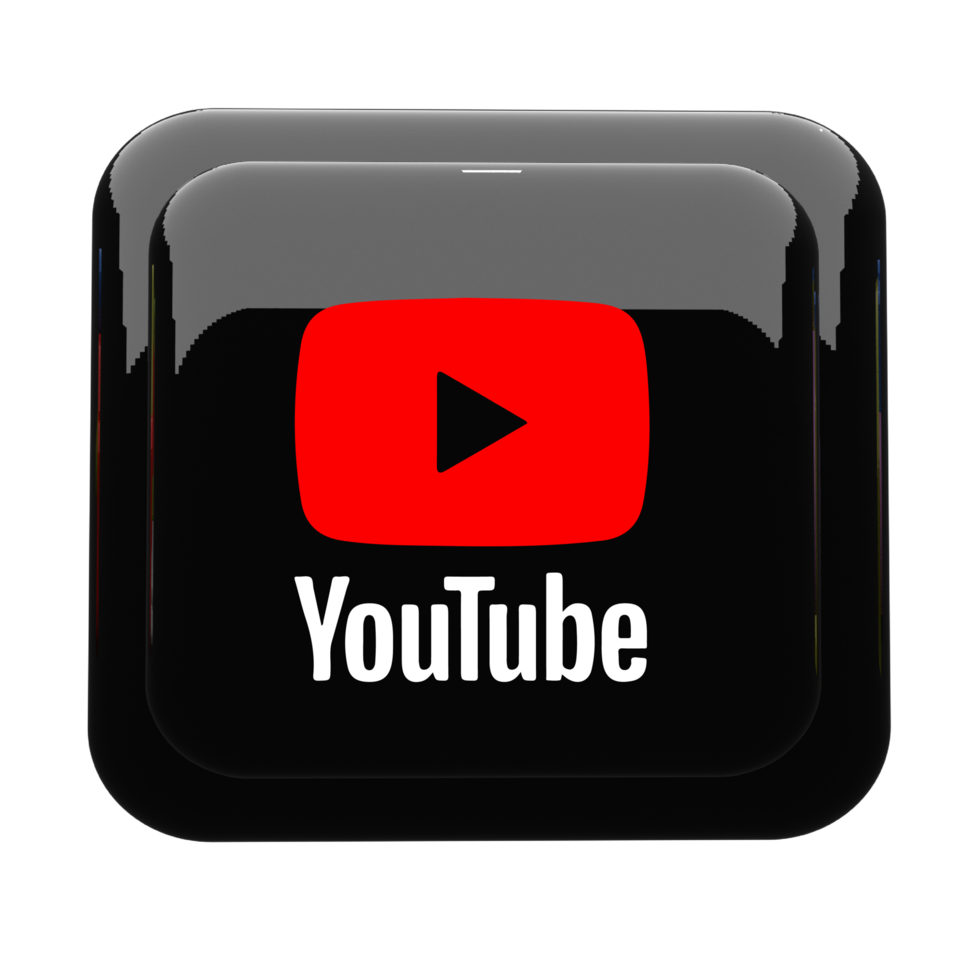 Classic Red YouTube Branding Icon for Web Use png