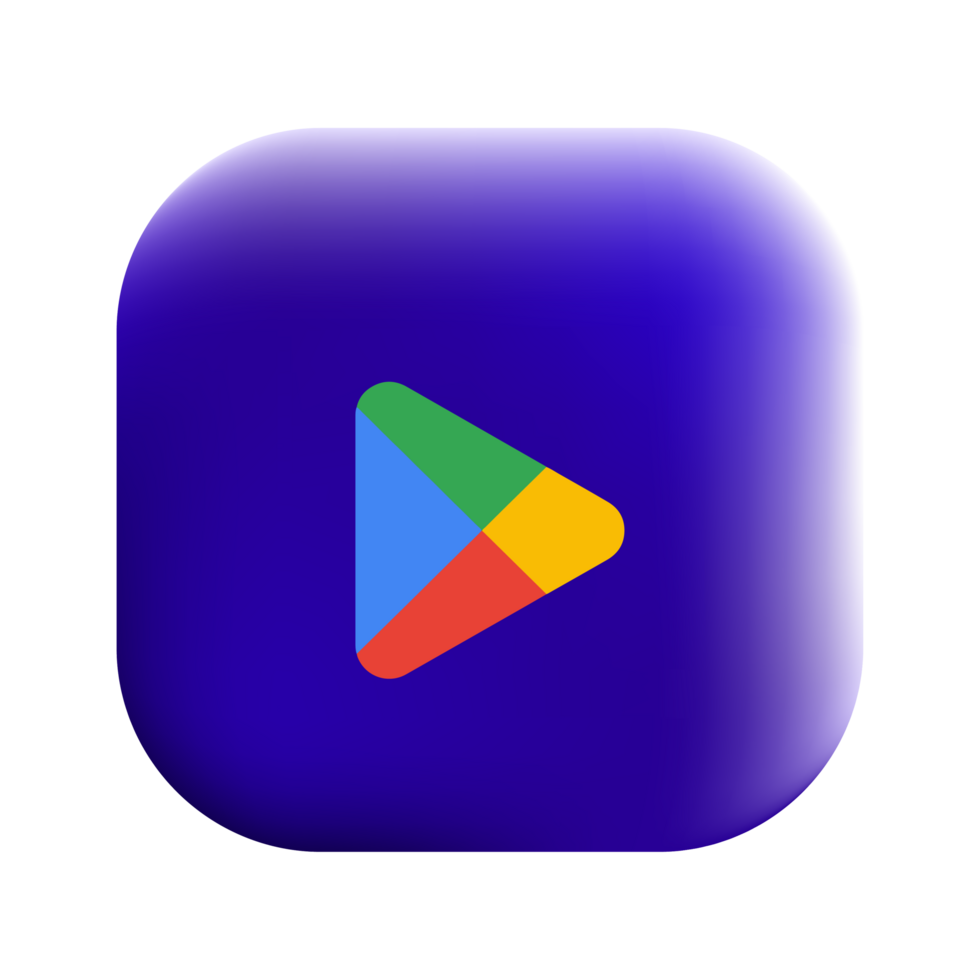 Google Play Icon dark blue png