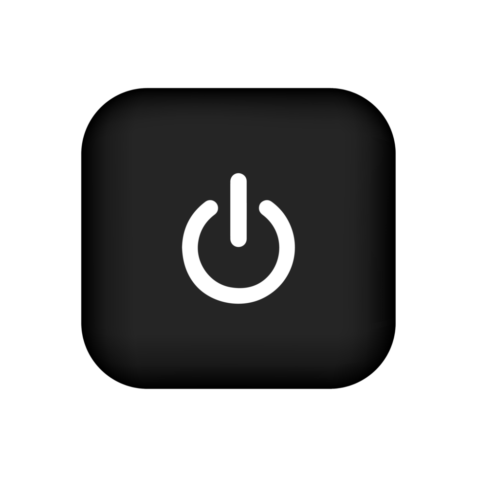 Power Button Icons for Dark Mode Themes png