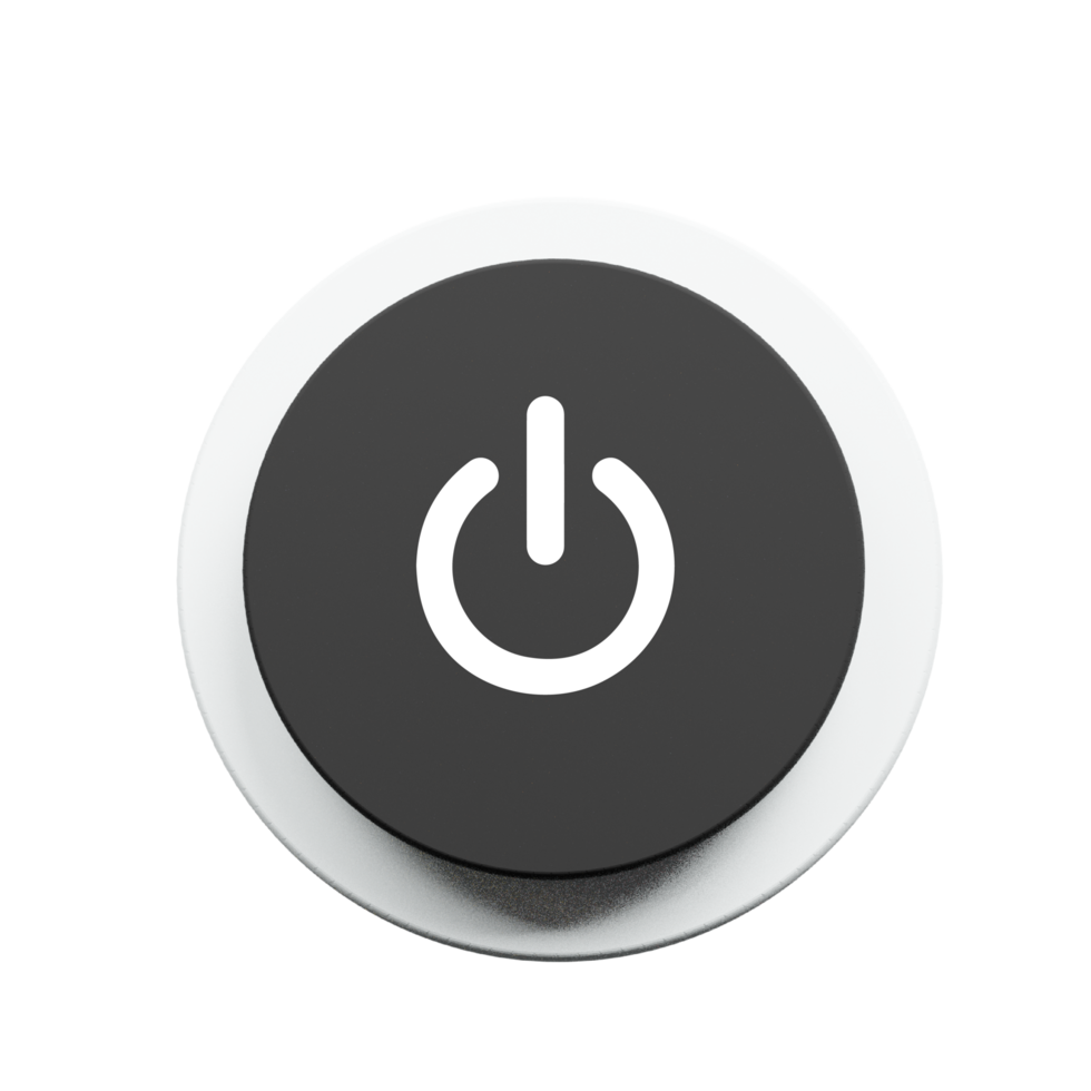 Minimalist Power Button Icons for Digital Interfaces png