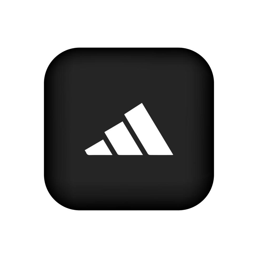 Adidas Logo on black shape 53779407 PNG