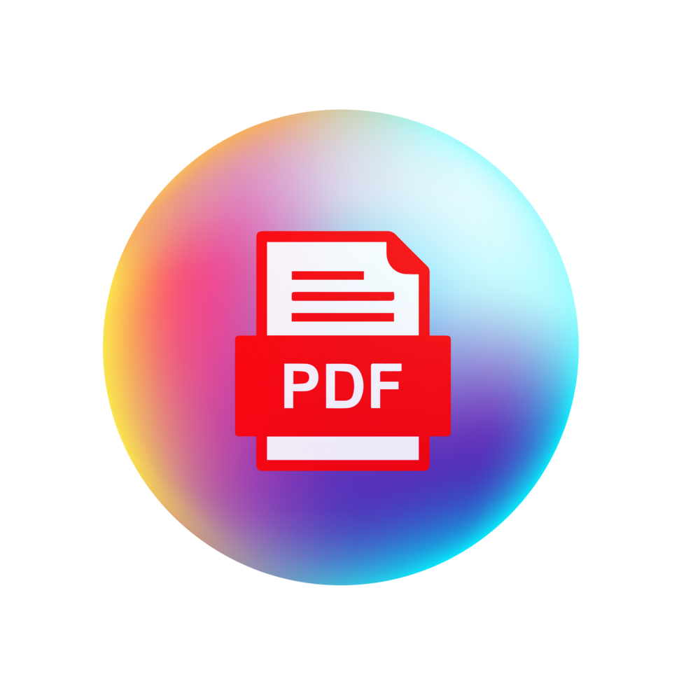 PDF icon file format png
