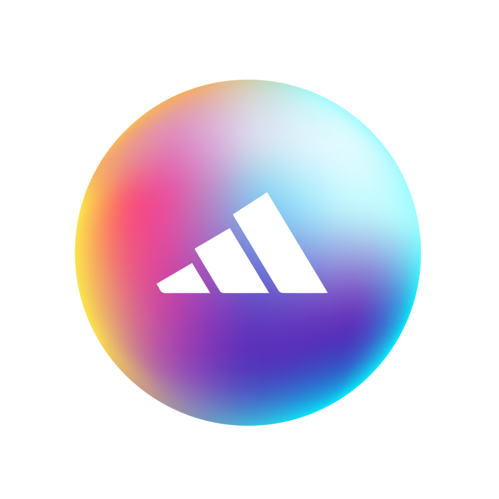 Adidas Logo on bubble png