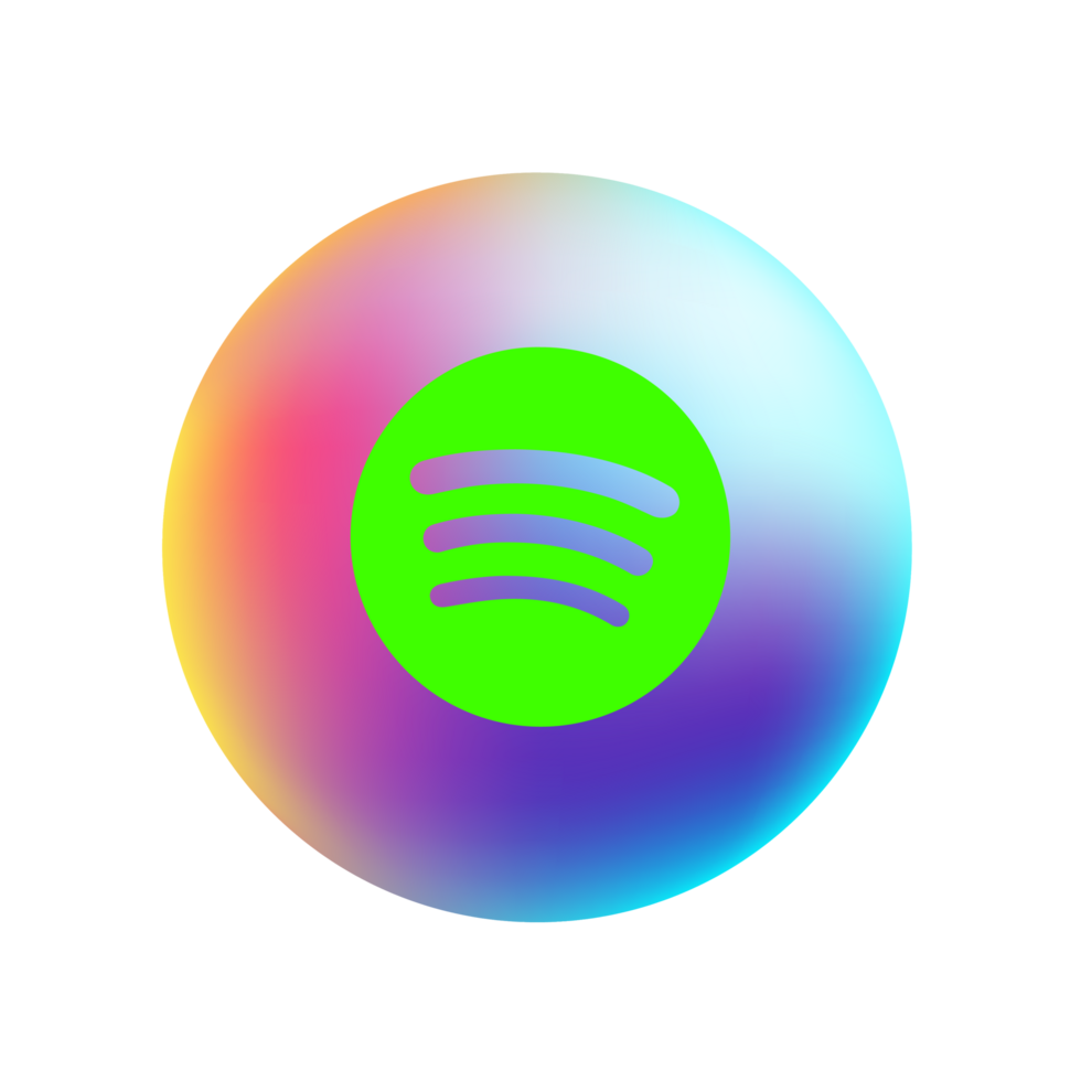 Spotify logo on circle png