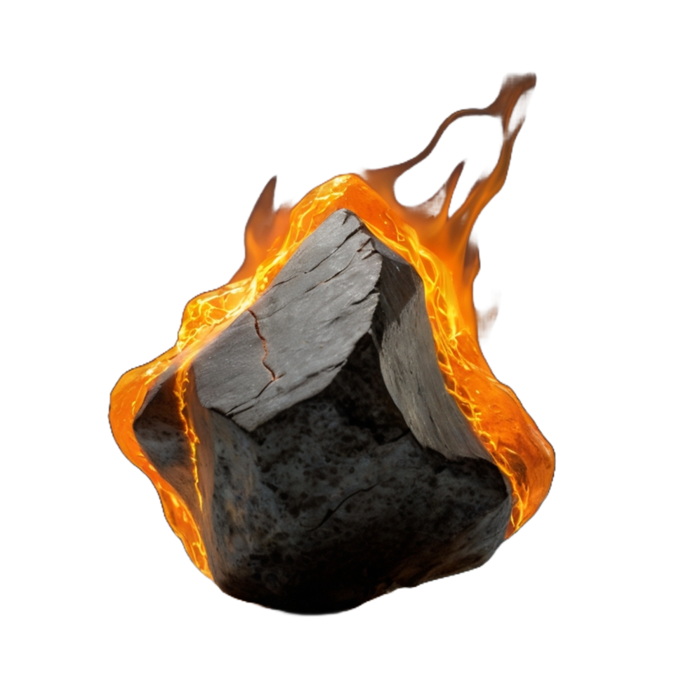 Rough Coal Stone Edges for Realistic and Raw Designs png