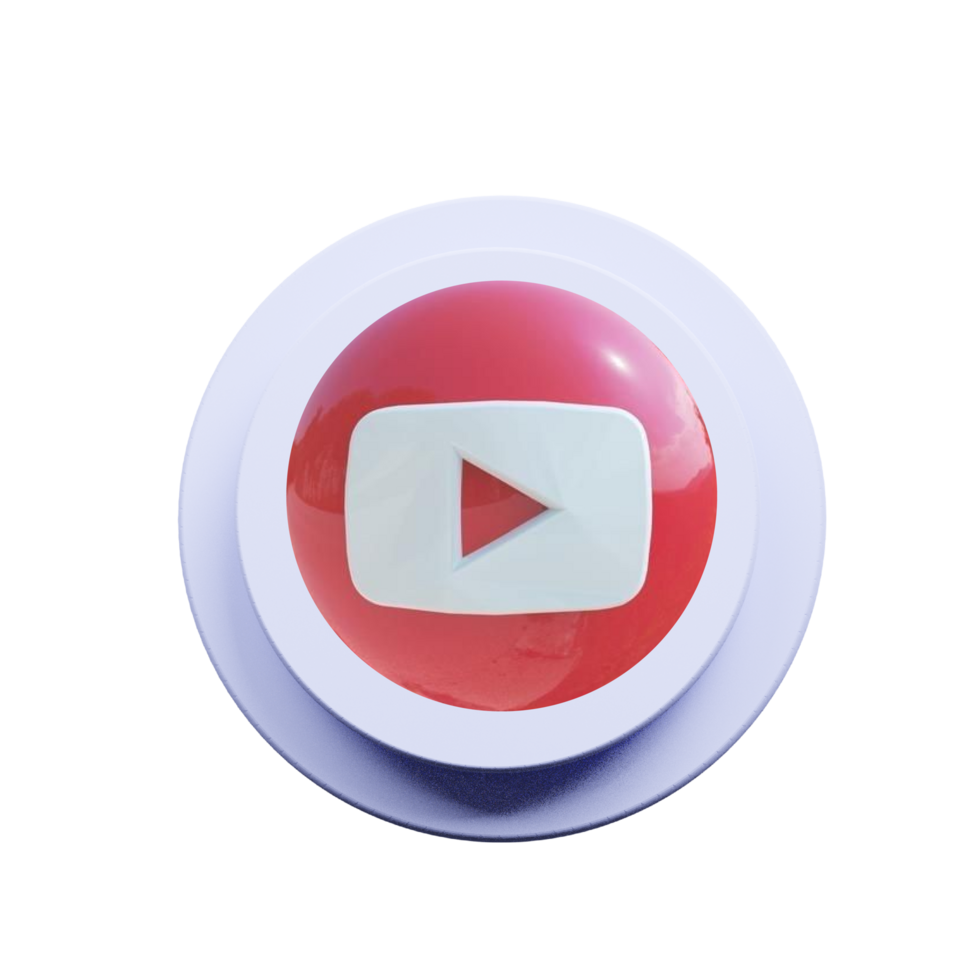 Abstract 3d YouTube Logo png