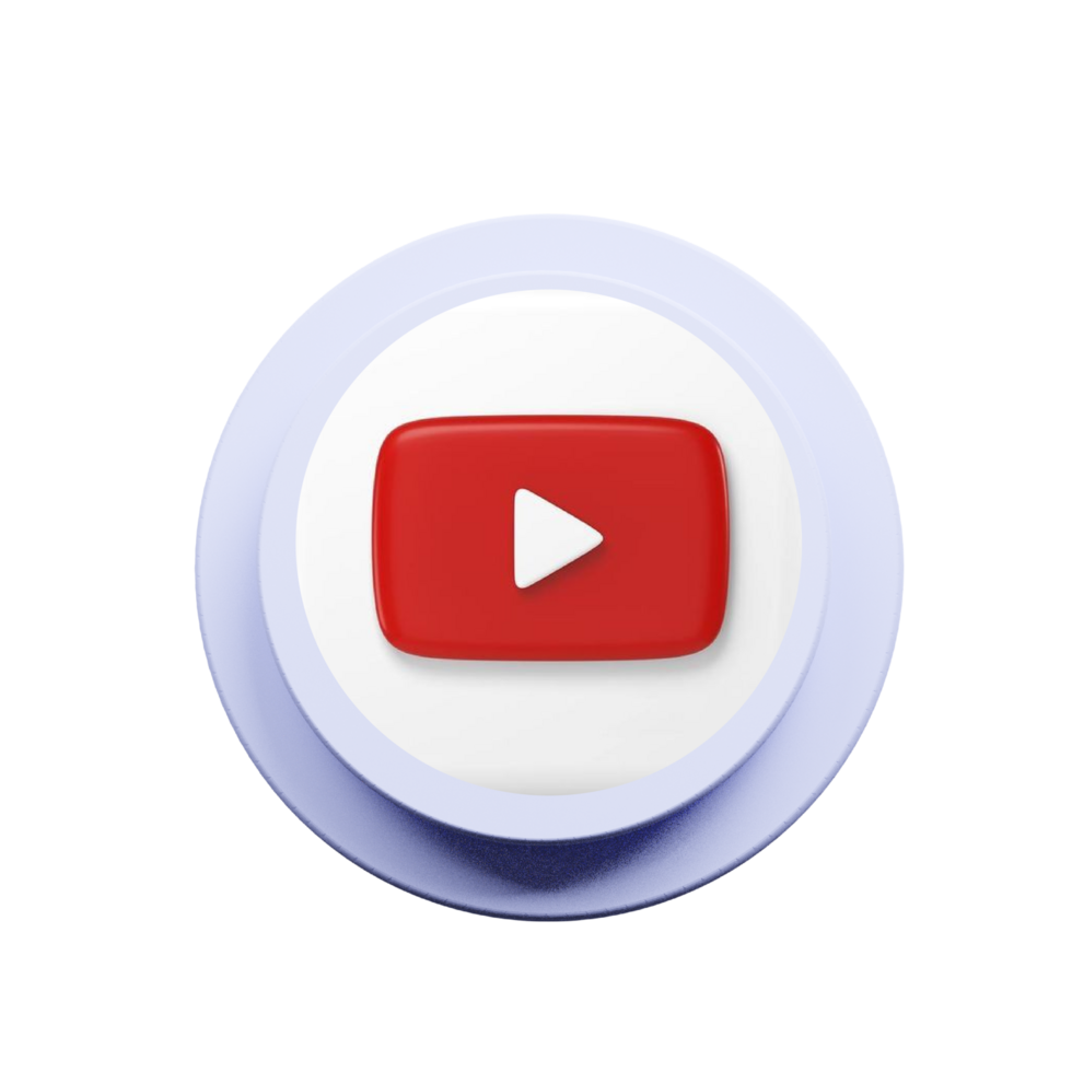 YouTube Logo with Realistic Effects png