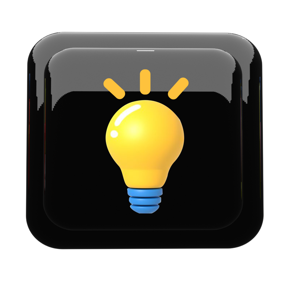 Light Bulb icon Graphics for Digital Use png