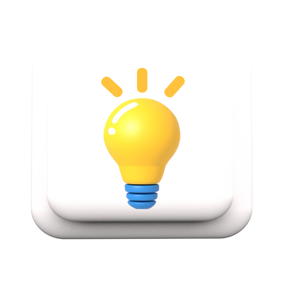 Minimalist Light Bulb Icons for Modern Designs png