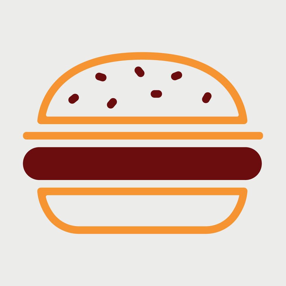 stylized hamburger icon isolated vector