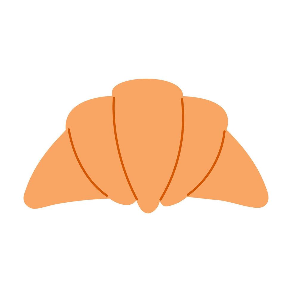 Isolated croissant on a white background vector