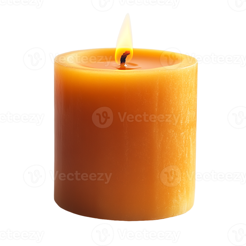 High-Quality Isolated Candle on Transparent Background for Digital Design, Branding, and Decoration png