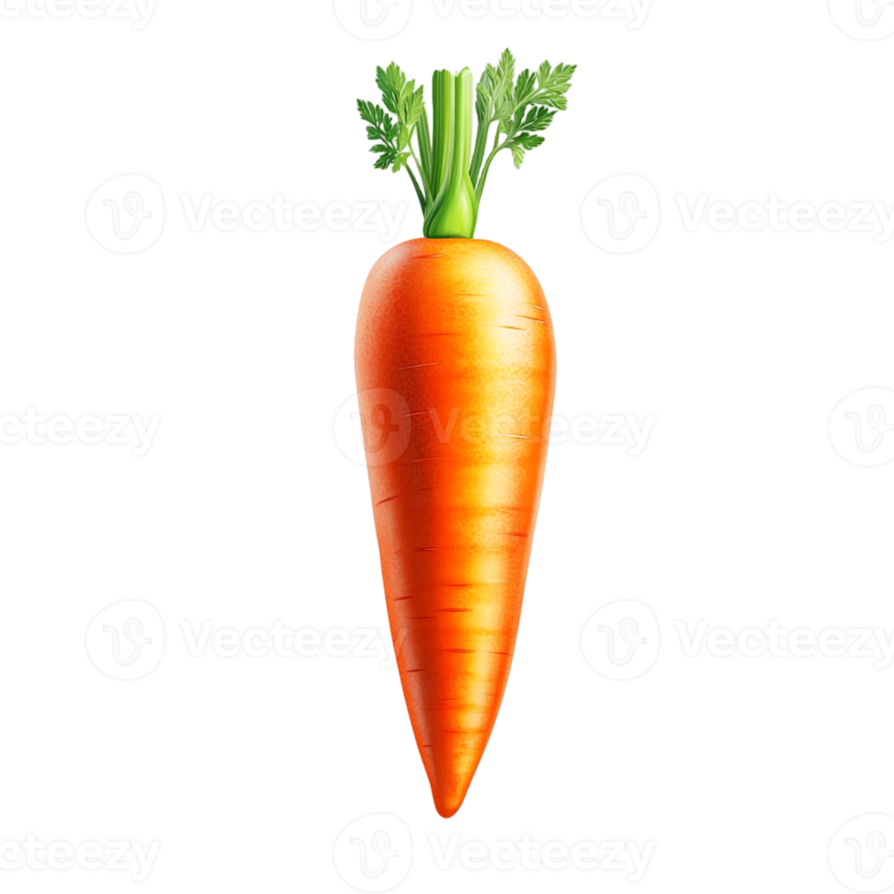 Realistic Isolated Fresh Carrot on Transparent Background for Digital Design, Marketing, and Branding png