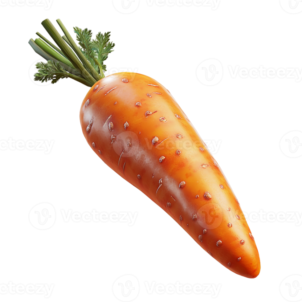Isolated Fresh Carrot on Transparent Background for Creative Branding, Design, and Digital Artwork png