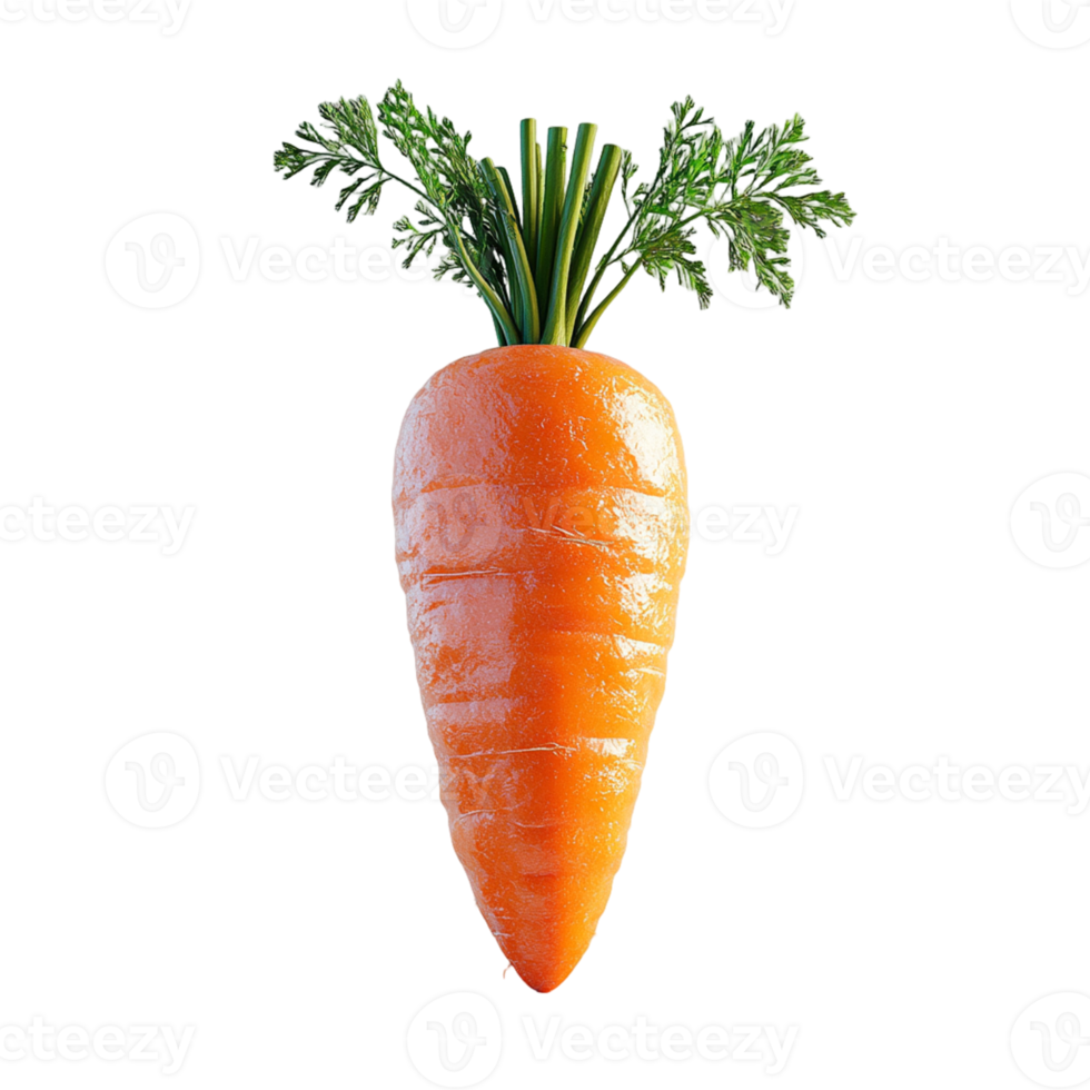 Fresh Isolated Carrot on Transparent Background for Creative Design, Digital Art, and Branding Projects png