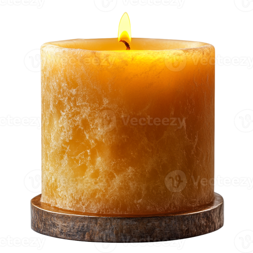 High-Quality Isolated Candle on Transparent Background for Creative Projects and Digital Use png