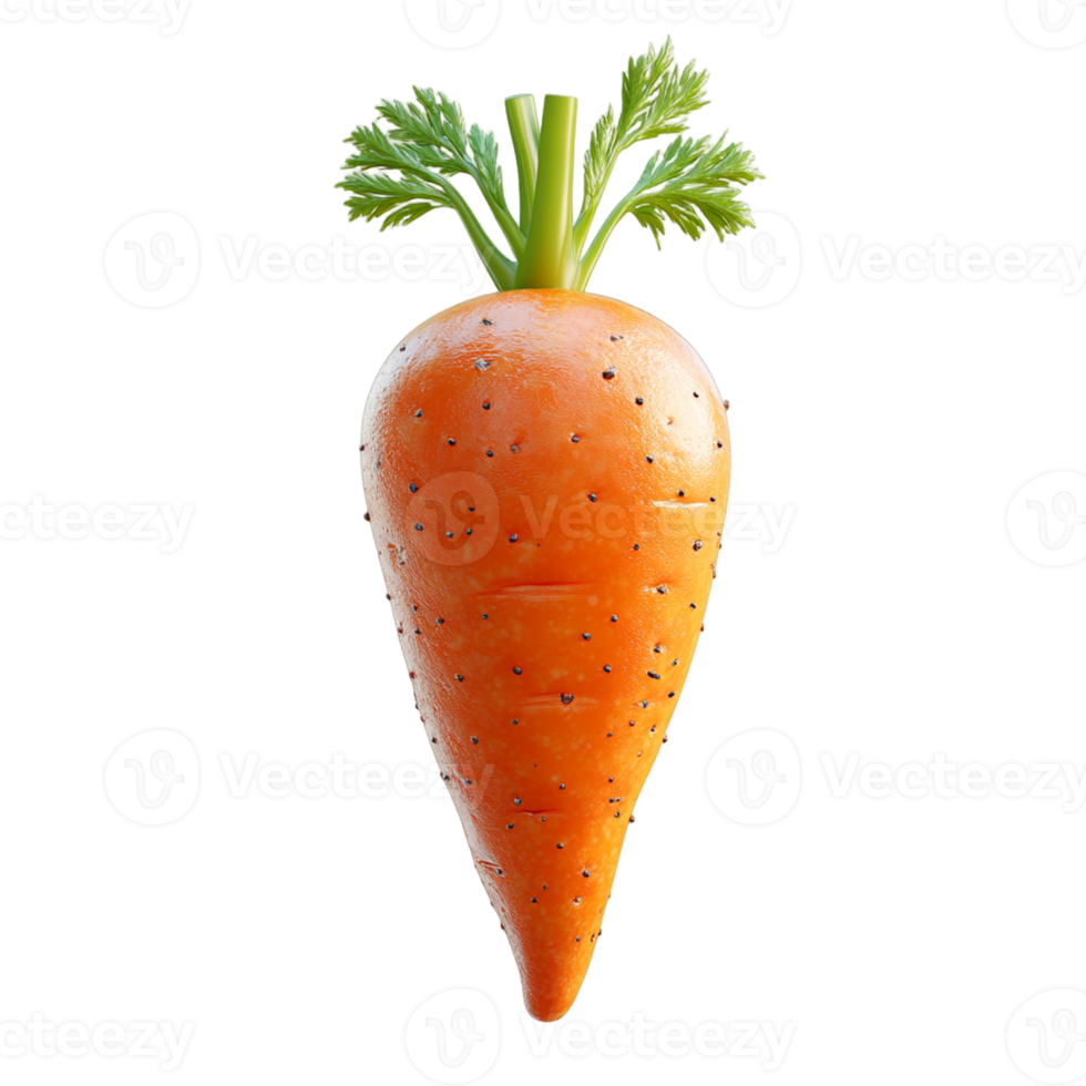 Isolated Fresh Carrot on Transparent Background for Digital Art, Design, and Branding Projects png