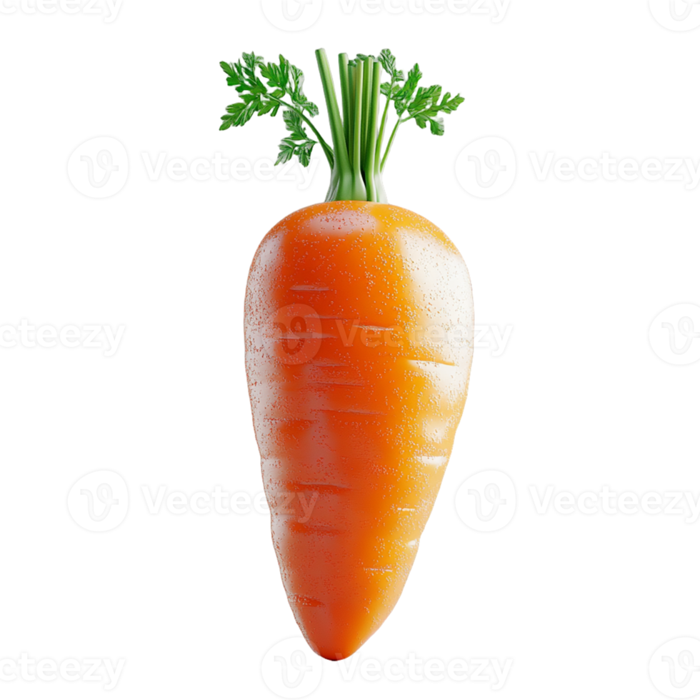 Realistic Isolated Carrot on Transparent Background for Digital Design, Marketing, and Creative Projects png