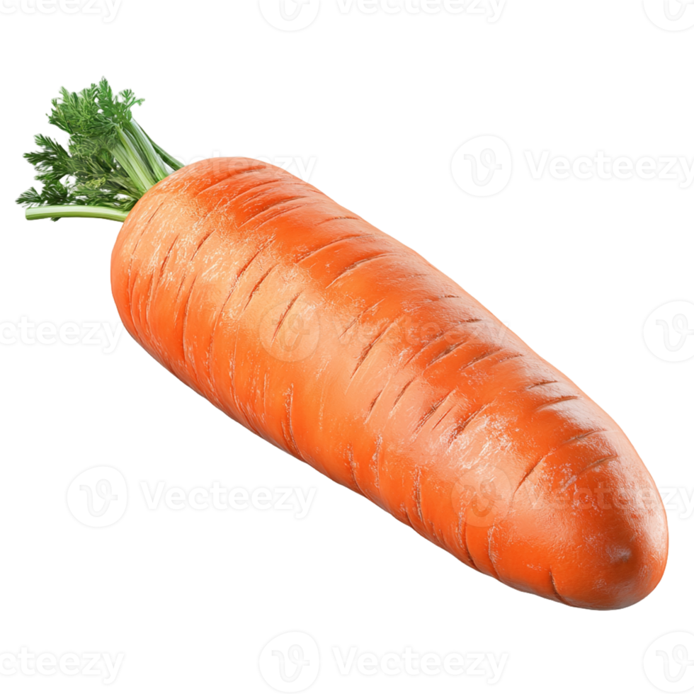Isolated Fresh Carrot on Transparent Background for Digital Projects, Illustrations, and Branding png