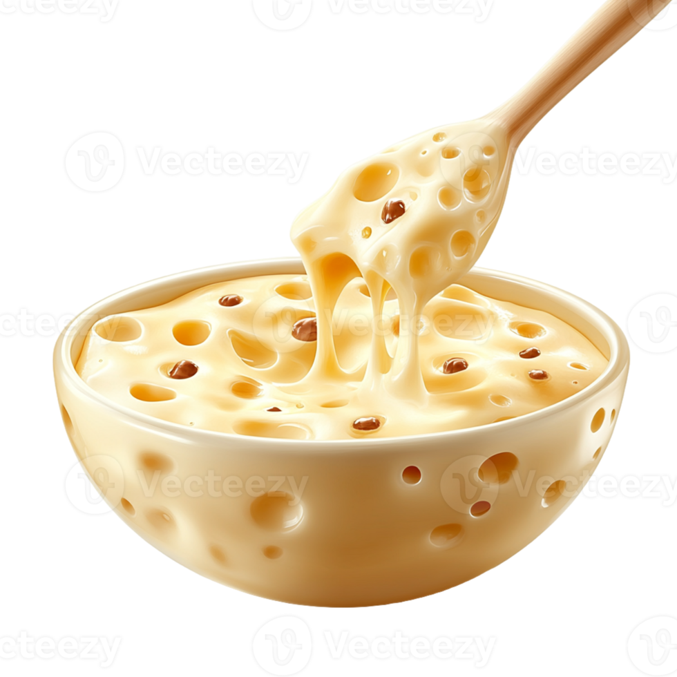 Cheese Bowl Isolated on Transparent Background for Food Design, Culinary Projects, and Digital Art Creations png