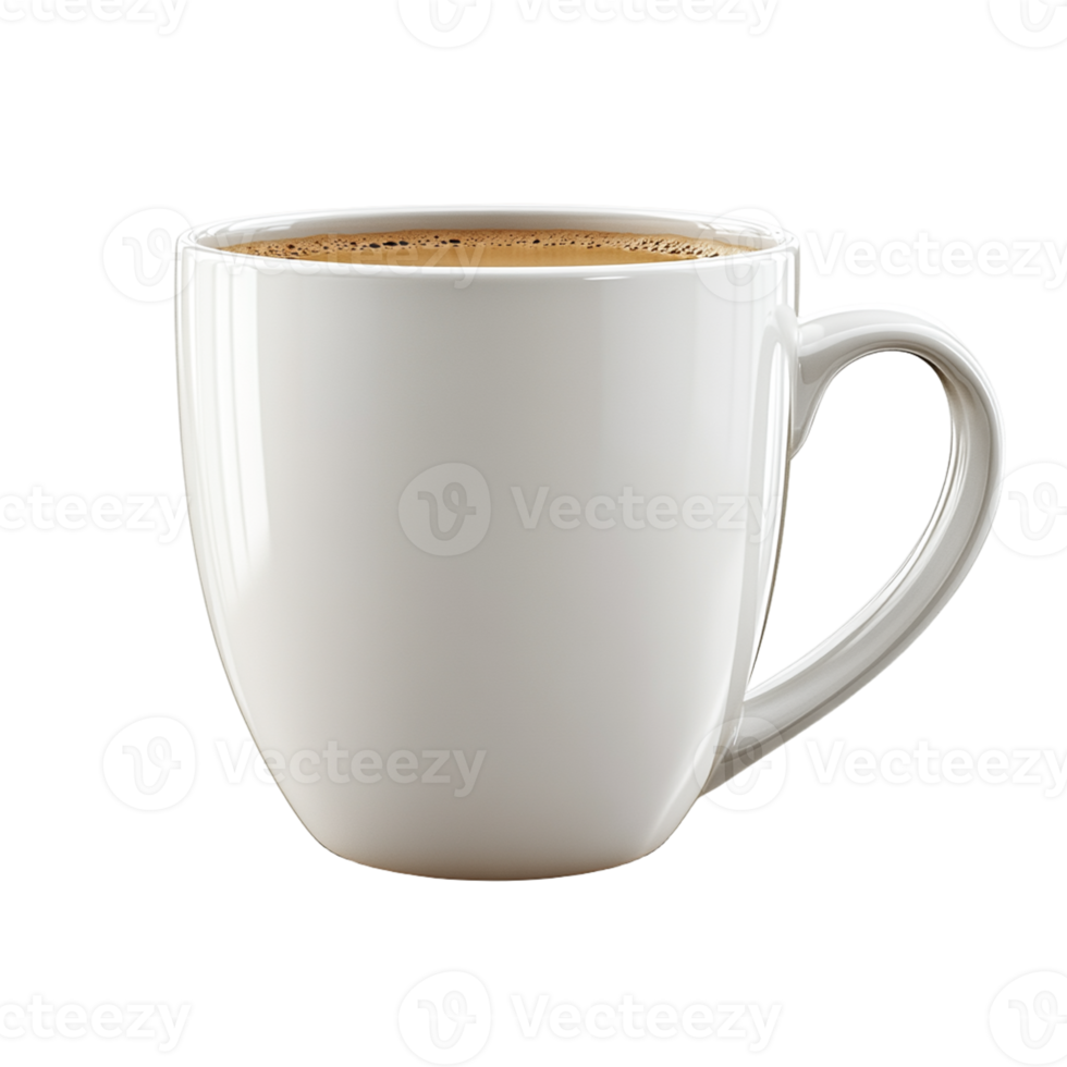 Coffee Mug Isolated on Transparent Background for Beverage Branding, Cafe Themes, and Digital Creative Designs png