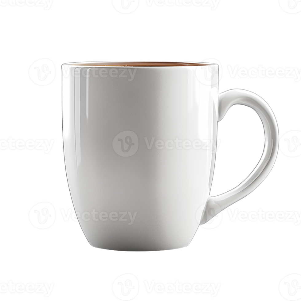 Coffee Mug Isolated on Transparent Background Perfect for Beverage Branding, Cafe Illustrations, and Digital Art Projects png