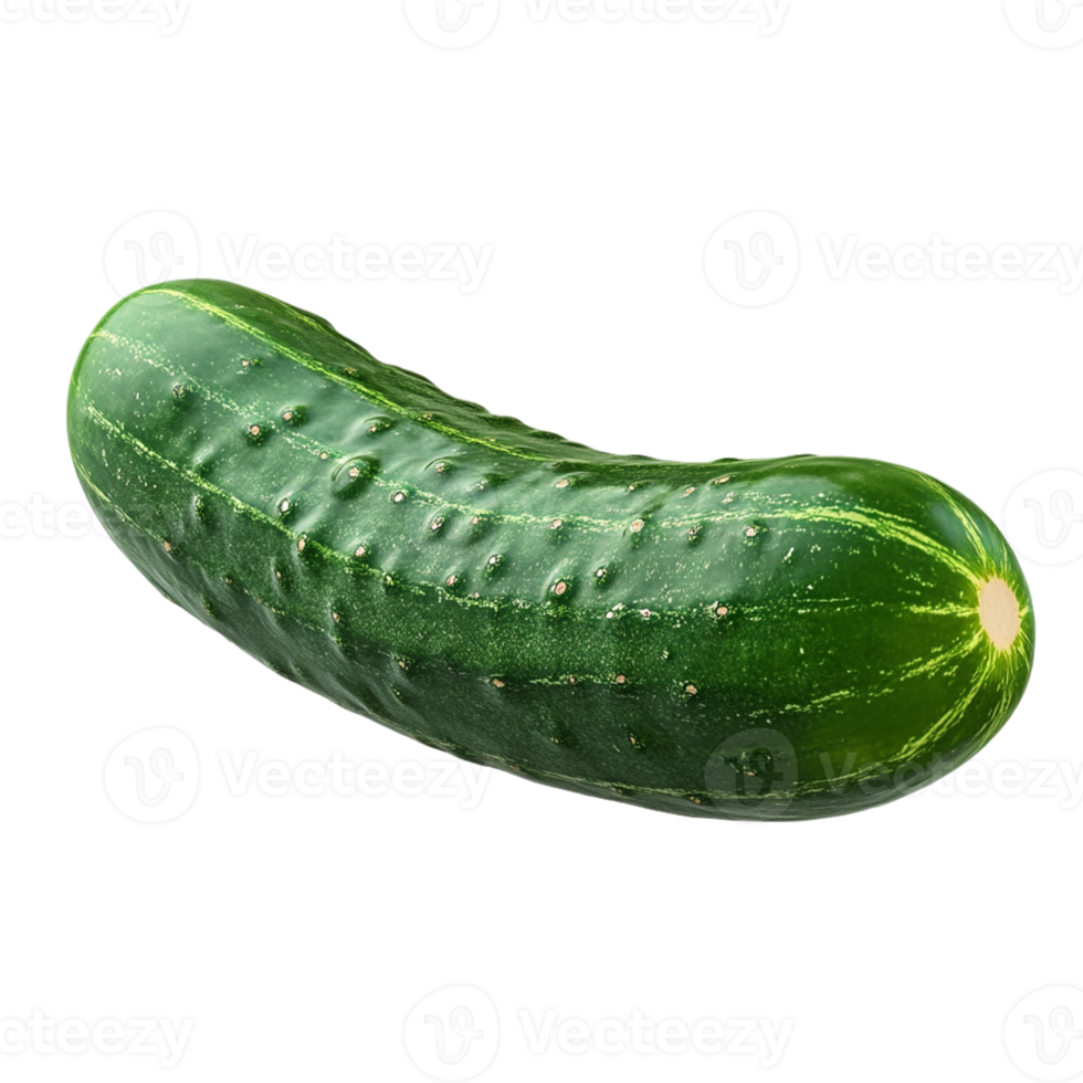 Cucumber Isolated on Transparent Background for Healthy Food Branding, Vegetable Design, and Digital Art Projects png