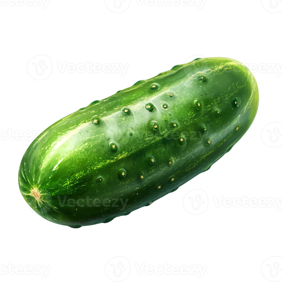 Cucumber Isolated on Transparent Background for Healthy Food Branding, Nutrition Design, and Digital Projects png