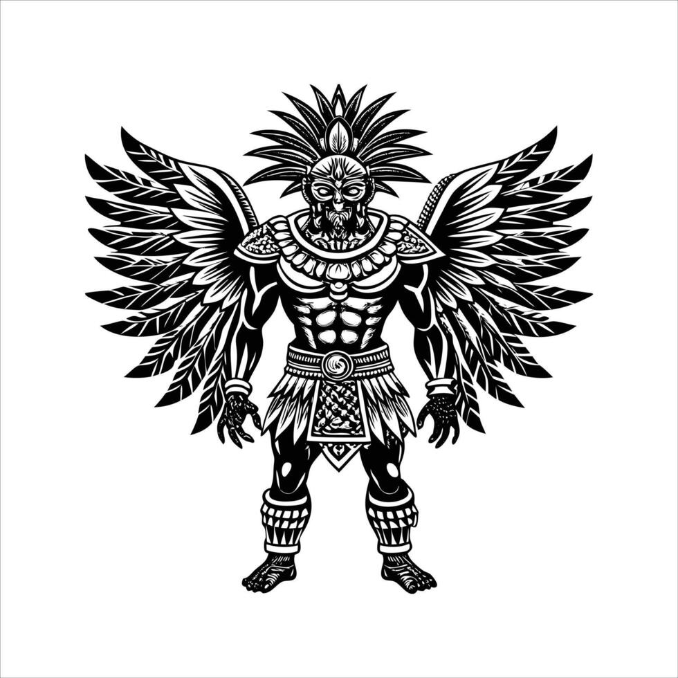 Aztecs People Illustration vector