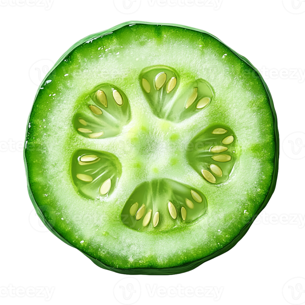 Cucumber Isolated on Transparent Background for Food Branding, Healthy Recipes, and Creative Digital Design Projects png